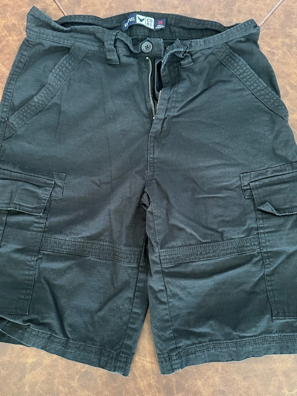 Company 81 Men's Black Ripstop Cargo Shorts/Pants Size 29